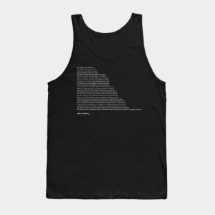 Allen Ginsberg Quotes Tank Top